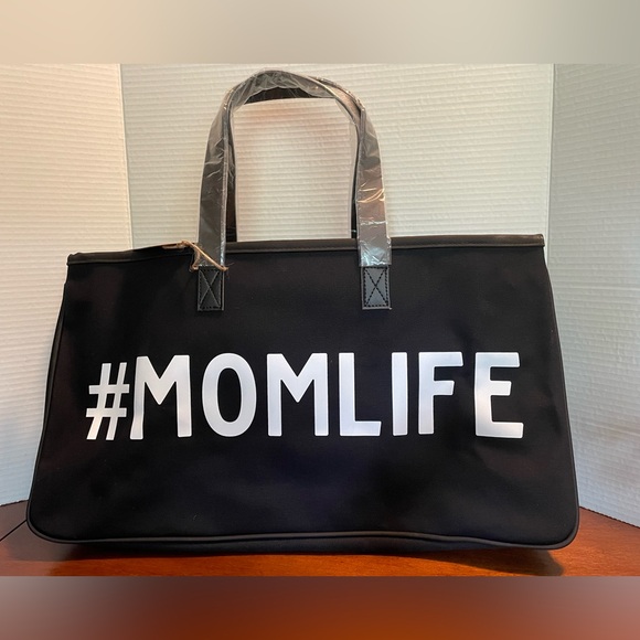 Handbags - Canvas Tote, #MOMLIFE , Santa Barbara Design Studio. NWT